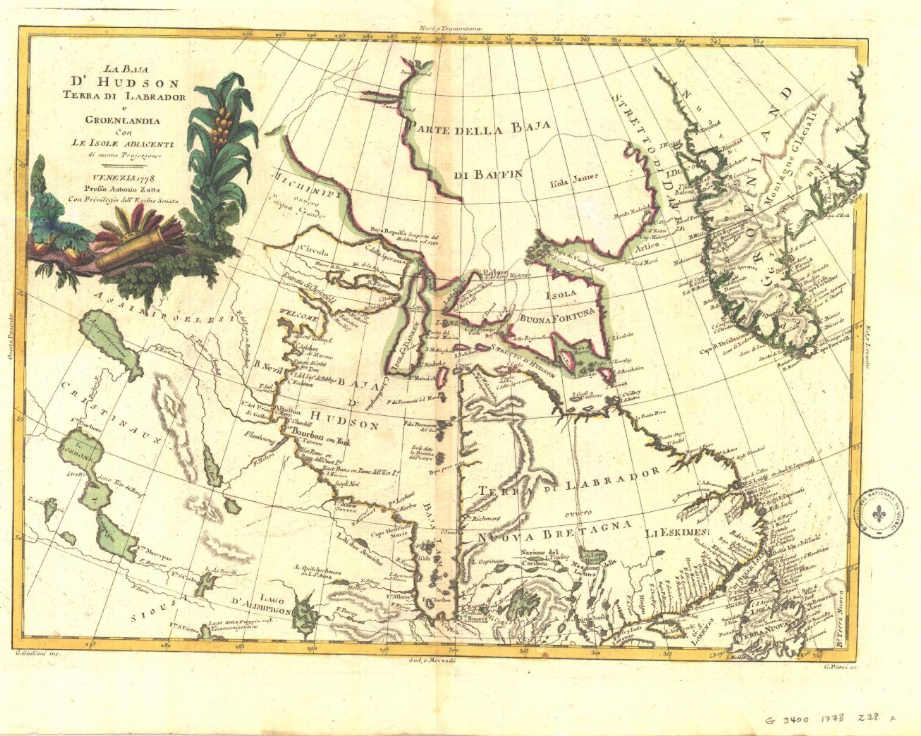 Cartes anciennes : Baie d'Hudson 