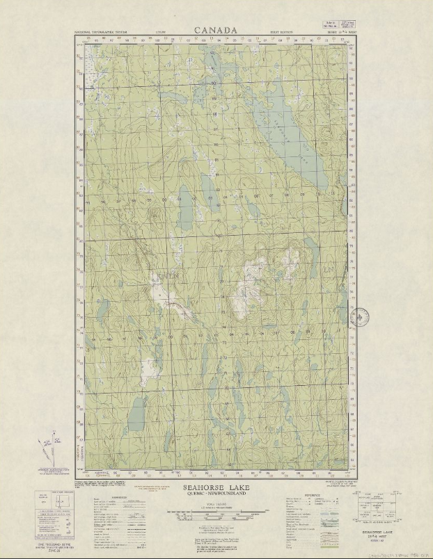 Topographic maps (NTS 23: Côte-Nord)