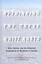 Couverture du livre "Rethinking the Great White North"