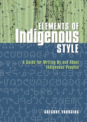 "Elements of Indigenous Style" book cover. 